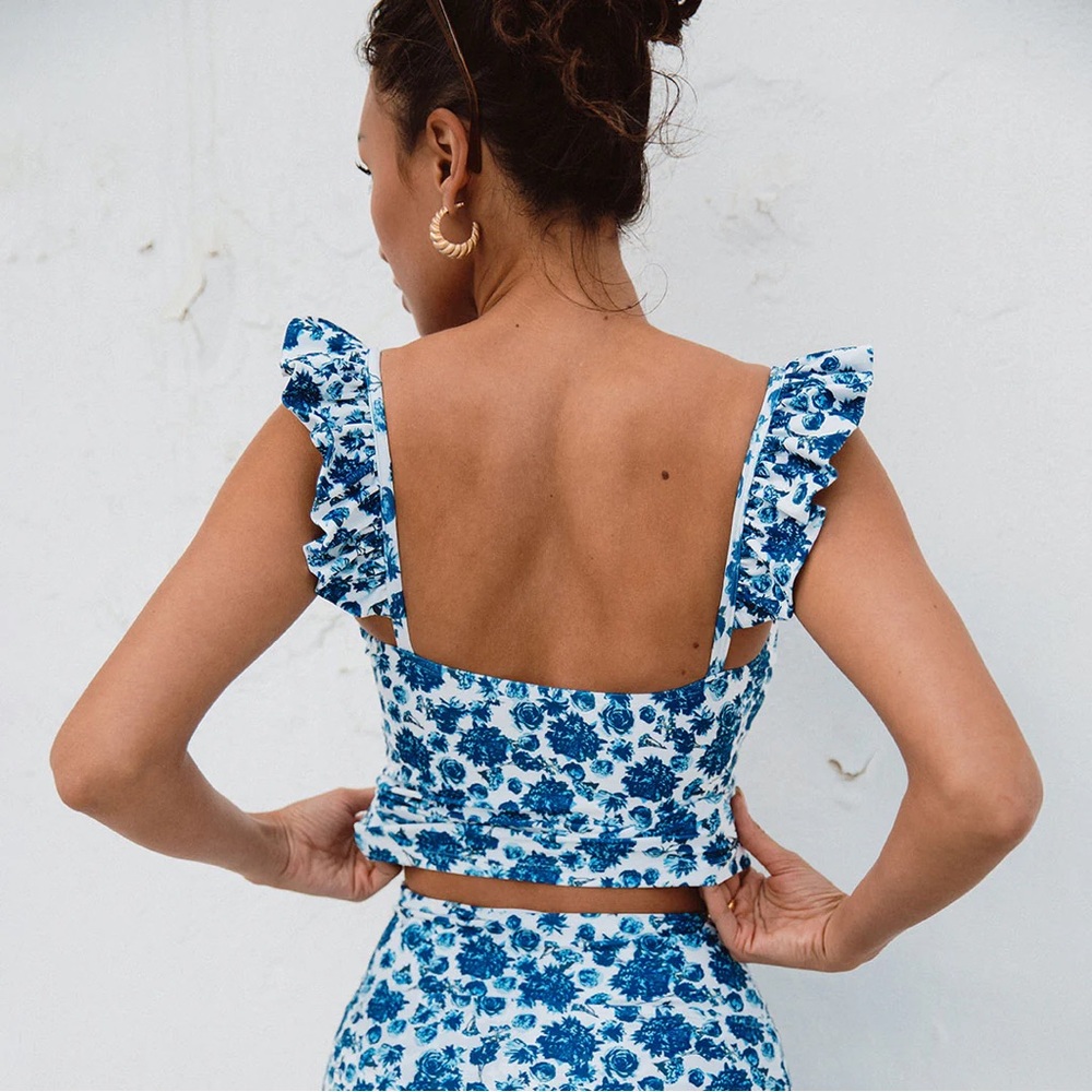 Albion Bella Tankini Top / size L / Santorini print